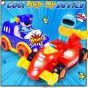 Remote Control Car Toys for Kids: 2 Pack Police & Race RC Cars for 3 4 5 6 7 8 Year Old Boys Cartoon Cars Toy with LED Light & Music Birthday Gifts for Toddlers Ages 3-5