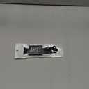 DaQin Flower Engraved Band Compatible with Apple Watch Bands 44mm/45mm/46mm/49mm/42mm(Series 3) for Women, Soft Silicone Strap With Decorative for Apple Watch Charms for iWatch Series 11 10 9 8 7 6 5 4 3 2 1 SE (Black Band/Silver Love)