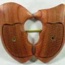 Wood checkered grips for Taurus 2" M 85,94,605,941,731,650,73