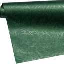 WRAPAHOLIC Green Wrapping Paper Roll - Mini Roll - 17 Inch x 16.5 Feet - Reversible Green and Black for Christmas, Birthday, Wedding, Baby Shower