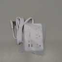 Flat Plug Power Strip Surge Protector, 5ft Ultra Thin Extension Cord with 4 USB Wall Charger(2 USB C Port), 6 Widely-Spaced Outlets Power Strip Compact for Travel, Office, Dorm Room Essentials (White)