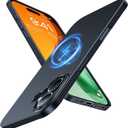 TORRAS Magnetic Slim Fit for iPhone 16 Plus Case 6.7 inch, Ultra-Thin Case Compatible with MagSafe, Lightweight Matte Anti-Scratch Hard PC Cover Phone Case for iPhone 16 Plus OriginFit, Black