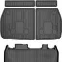 7PCS Cargo Mat for Kia Carnival 2022-2026 / Carnival Hybrid 2025 2026 Cargo Liner with Backrest Mat TPE All Weather Trunk Mat 3rd Row Back Seat Cover Protector 2025 Carnival Accessories