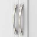 Asidrama 10 Pack 4 Inch(102mm) Brushed Satin Nickel Kitchen Cabinet Handles, Cabinet Pulls Kitchen Cabinet Hardware for Cupboard Drawer Pulls (4" Hole Center(102mm))