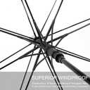 G4Free Clear Golf Umbrella Transparent Auto Open Large Stick Umbrella Oversized Windproof Waterproof with Sleeve for Women Men