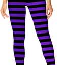 Deerose Halloween Women Costume Leggings Thanksgiving High Waist Tight Pants (Orange, S)