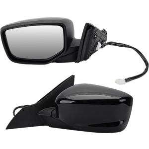 Left Driver Side Mirror Compatible with 2013 2014 2015 2016 2017 Honda Accord Sedan EX,EX-L,Sport,LX,SE/Coupe Mirrors With Power Glass Replaces 76258T2FA11 HO1320272 (3Pins) Black