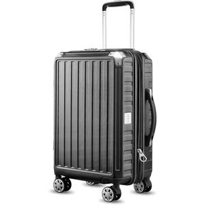 Amazon.com | LUGGEX Carry On Luggage 22x14x9 Airline Approved, PC Expandable Hard Shell Suitcases with Spinner Wheels, 20 Inch, Charcoal Metallic | Carry-Ons