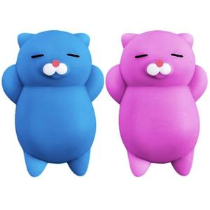 Nutty Toys Squishy Cat Set - 2" Soft Silicone Kawaii Kitties, Top Stress Relief Toy 2026 Unique Gifts for Teens Kids Women Men Adults Best Teenage Girls Teen Boy Tween Valentines Day, Easter Gift Idea