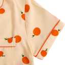 Verdusa Women's 2 Piece Pajama Sets Lightweight Fall Pajamas Cute Pj Set Button Shirt with Shorts Lounge Pjs (S)