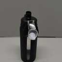 SANDJEST Glass Water Bottle with Silicone Sleeve 24oz with Lid, Motivational Time Marker, Drinking Hydration Glass Bottles for Men Women, Gym Travel Sports (Black)