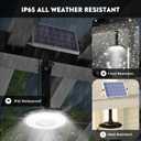 Solar Light Indoor Outdoor, 3000LM Solar Shed Light Rotation Design, Waterproof 15 Modes (2 for All Day Lighting) Motion Sensor, Remote for Barn Patio Chicken Coop Gazebo Garage-2 Packs