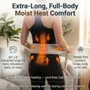 Microwavable Deluxe Body Wrap – 30" x 6" Flexible Therapeutic Thermal Compress, Reusable Moist‑Heat Heating Pad for Neck, Shoulders, Back & Body