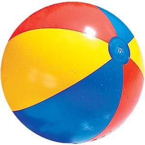 SWIMLINE Inflatable Beach Ball  Playful Pool & Beach Accessory for Parties, BBQs, and Backyard Fun, Colorful Design, Classic Printed, Small 16"