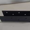 Fort Black Painted 8x2 Mounting Tie Channel T1-BK Pack of 26