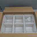 6 Pack Square Glass Vases 5 x 5 x 5 Inch, Clear Cube Flower Vases for Centerpieces, Candle Holders for Wedding Party Home Decor