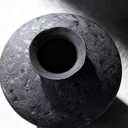 Wabi Sabi Vase, 11.5" Wabi Sabi Decor Rustic Vase, Black Ceramic Vase for Centerpiece, Vintage Farmhouse Decor for Home Decorative, Table, Living Room, Bedroom, Bathroom, Kitchen