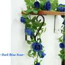 Felice Arts 2 Pack Royal Blue Artificial Rose Vine Each 6.5FT Fake Flower Garland Hanging Rose Garland for Wedding Flowers Table Arrangement Birthday Ceremony Room Graduation Decor