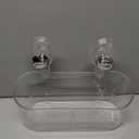 No-Drill Bathroom Suction Storage Box,Large Capacity & Strong Load-Bearing,Removable Shower Basket,Glacier Pattern Suction Cup Shower Caddy Hanging Shower Shelf Organizer (Clear 1pcs)