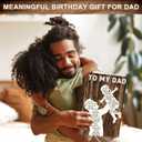 From Daughter to Dad Gift - Meaningful Father Daughter Keepsake Metal Sign with Emotional Message, Sentimental Just Because Gift for Father, Appreciation Thank You Dad Message, Wall Hanging Display