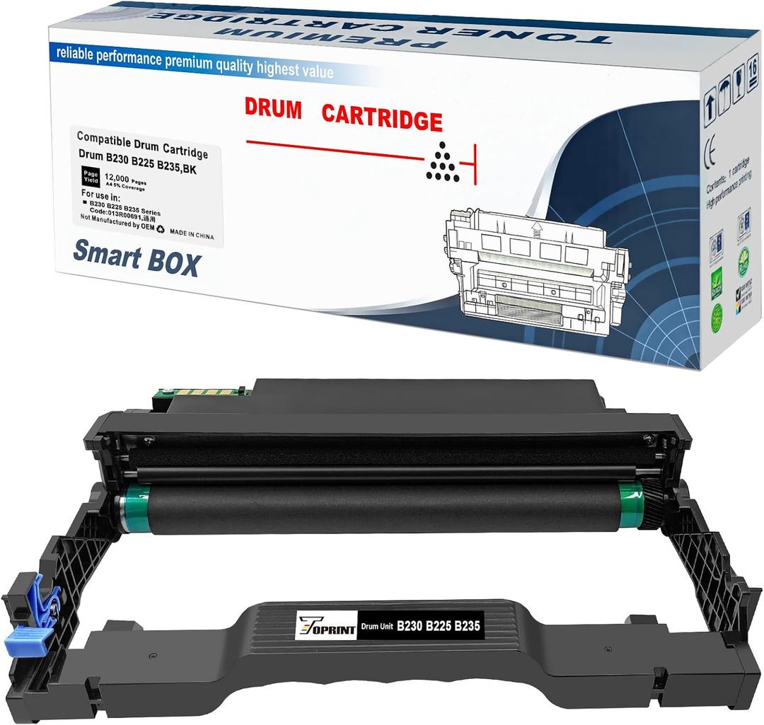 TOPRINT B230 B225 B235 013R00691 Compatible Drum Cartridge Drum Unit Imaging Drum Black 12000 Pages for B225 B225dni B230 B230dni B235 B235dni Printer