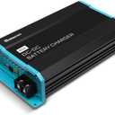 12V 60A DC-DC Battery Charger with LiFePO4 Activation, Waterproof Smart Battery Charger Compatibility with Flooded, Gel, AGM, and Lithium Batteries for RV Marine Truck All Weather