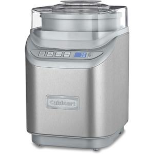 Cuisinart Ice Cream Maker Machine, 2-Quart Stainless Steel Frozen Yogurt, Gelato, Sorbet, Ready in 20 Minutes, LCD Screen and Timer, ICE-70P1