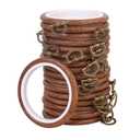 Wooden Embroidery Hoops Set (3Inch) - Display Frame for Cross Stitch, Hand Sewing & Wall Decor - 15 Pack Craft Hoop Rings