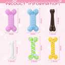 Leitee 6 Pcs Dog Chew Toys Rope Rubber Bone Teeth Cleaning Puppy Set