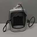 GiveBest Portable Electric Space Heater with Thermostat, 1500W/750W Safe and Quiet Ceramic Heater Fan, Heat Up 200 Square Feet for Office Room Desk Indoor Use, Silver