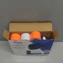 Perco Lite 1 Line Price Gun with Labels Kit - Includes 3 White Rolls, 3 Fluorescent Red Rolls, 2 Ink Rollers - 1 Ink roll and Labels Pre-Loaded