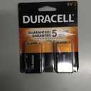 Duracell Coppertop 9V Battery, 2 Count Pack, 9-Volt with Long-lasting Power, All-Purpose Alkaline 9V Battery for Household and Office Devices