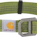 Carhartt Fully Adjustable Nylon Webbing Collars for Dogs, Reflective Stitching for Visibility, Light Moss (Nylon Webbing), Large