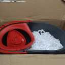 O-Cedar EasyWring Microfiber Spin Mop & Bucket Floor Cleaning System + 2 Extra Refills, Red/Gray