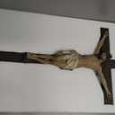 BC Catholic Crucifix Wall Cross in 24" H Jesus Christ indoor Home Decor Collectable Religious Gifts Renaissance Sculpture handmade By Buildclassic, 24.4"L x 11.9"W