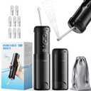 Peri Bottle for Postpartum Care-250ml Portable Bidet for Travel with 5 Sprayer Modes, 2000mAh Rechargeable Electric Bidet with 8 Replaceable Nozzles for Perineal Care & Post-Surgery Care (Black)