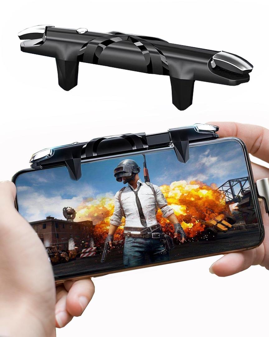 ACEDAYS Phone Controller for Android & iPhone, Game Controller Compatible with PUBG Mobile/Knives Out/Call of Duty Mobile, Phone Triggers for Gaming with Sensitive Shoot and Aim
