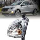 Left Driver Side Fog Lights Signal Assembly Compatible With 2018 2019 2020 2021 Chevy Equinox Bumper Lamp Fog Light Replace#85161291