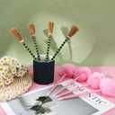 Motthjcw 24 Pack Halloween Witch Pens, Princess and Witch Party Favors, Witch Party Decorations, Fluffy Pink Pom Puff Ballpoints & Striped Witch Broom Ballpoints, Cute Pens Pink Office Supplies