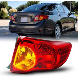 AUTOONE For Toyota Corolla Tail Lights Assembly, Tail Lamp Assembly Fit for 2009-2010 Corolla Rear Factory OEM Passeger Side, Without Bulbs