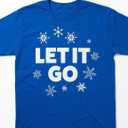 Let It Go, Blue T-Shirt. L Size