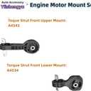 4PCS Engine Motor and Transmission Mount Kit Compatible with Civic 2006-2011 1.8L - Replaces OE# A4534 A4543 A4546 A4530