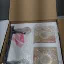 EDISHINE Bathroom Light Fixtures, Crystal Bathroom Vanity Lighting Fixtures Over Mirror, 2 Light Vanity Lights for Bath, Powder Room, E26 Base, Black Gold