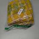 Yellow Plaid Fall Throw Pillow Covers 18x18 Inch Set of 2, Boucle Decorative Pillow Covers,Cozy Fluffy Home Living Room Farmhouse Decor for Sofa Couch Bed