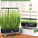 Growell Hydroponics Growing System Kit, 16 Pods Indoor Garden with 28W Full Spectrum LED Grow Light, Auto Timer, 3 Smart Light Modes, 8L Large Herb Garden, Ideal Gardening Gift for Women, Men (Black)