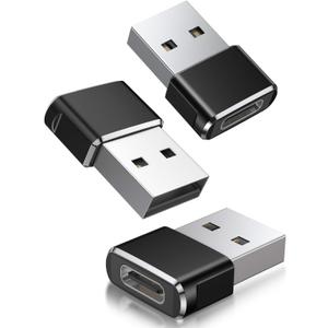 Basesailor USB to USB C Adapter 3 Pack,Type C Female to USB A Male Cable Converter for iPhone 16 15 Pro,MacBook,iMac,PC,Laptop,Computer,Samsung Galaxy S24 24 AI Plus Ultra S23 S22,Google Pixel 8,OTG