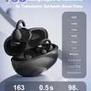 AI Translation Earbuds Real Time 163 Languages Audifonos Traductores Ingls Espaol, Translator Earbuds Bluetooth 5.4 with APP, 2-Way Voice Translator Earphones for Travel Business Learning