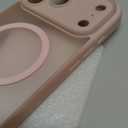 Symcele Designed for iPhone 17 Pro Max Case, Compatible with MagSafe, [Camera Protection] [15FT Military Drop Protection] Shockproof Translucent Matte Anti-Slip Phone Case, 6.9", 6.9", Pink