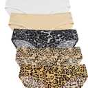 Wealurre Seamless Underwear Invisible Bikini No Show Nylon Spandex Women Panties (Medium)
