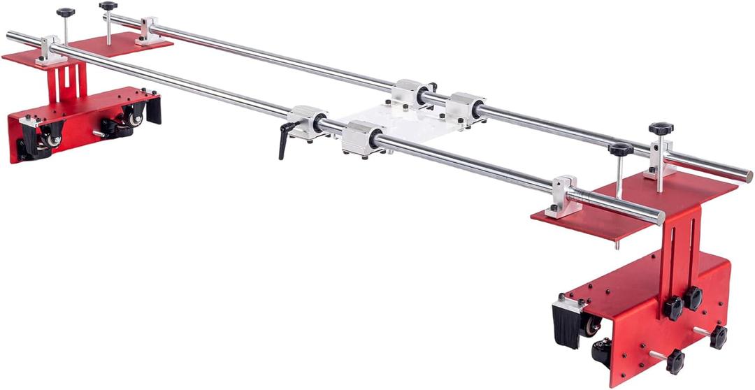 Upgraded Router Sled for Flattening Slabs, 3 Axis Adjustable, Portable and Easy to Adjust Slab Flattening Jig with 60 inches, Trimming Planing Machine for Wood Flattening, DIY Woodworking Router Sled
